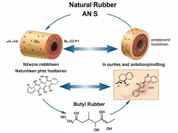 The difference between natural rubber and butyl rubber